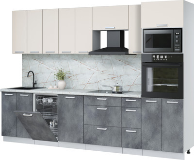 

Кухонный гарнитур, Мила Лайт 3.0-ПМ3