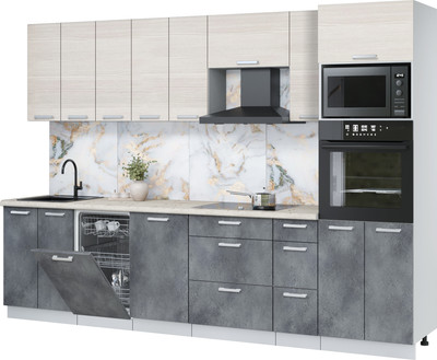 

Кухонный гарнитур, Мила Лайт 3.0-ПМ3