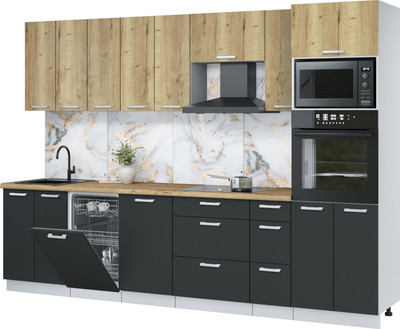 

Кухонный гарнитур, Мила Лайт 3.0-ПМ3