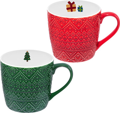 Набор кружек Elan Gallery Зимний узор 880251 -