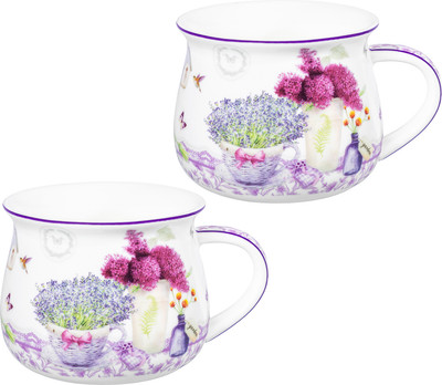 Набор кружек Elan Gallery Лаванда New Bone China 420766 - 