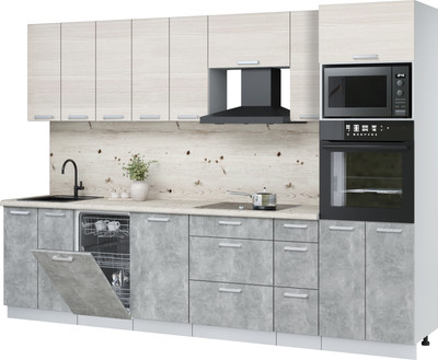 

Кухонный гарнитур, Мила Лайт 3.0-ПМ3