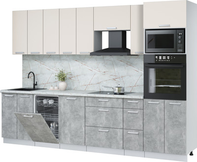 

Кухонный гарнитур, Мила Лайт 3.0-ПМ3