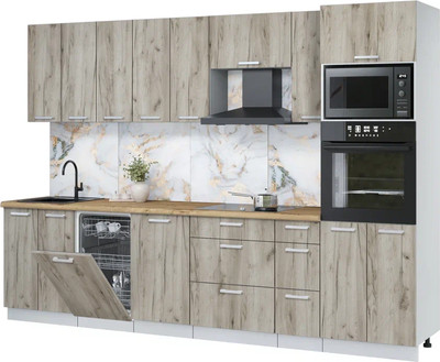 

Кухонный гарнитур, Мила Лайт 3.05-ПМ3