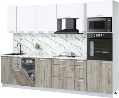 

Кухонный гарнитур, Мила Лайт 3.05-ПМ3