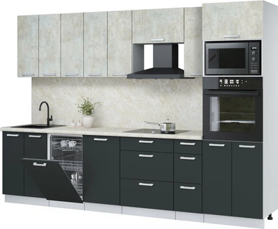 

Кухонный гарнитур, Мила Лайт 3.05-ПМ3