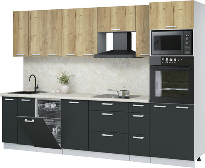 

Кухонный гарнитур, Мила Лайт 3.0-ПМ3