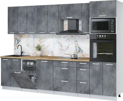 

Кухонный гарнитур, Мила Лайт 3.05-ПМ3