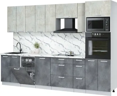 

Кухонный гарнитур, Мила Лайт 3.05-ПМ3