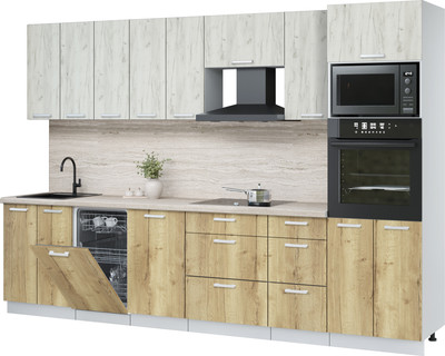 

Кухонный гарнитур, Мила Лайт 3.1-ПМ3