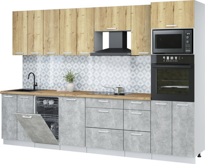 

Кухонный гарнитур, Мила Лайт 3.1-ПМ3