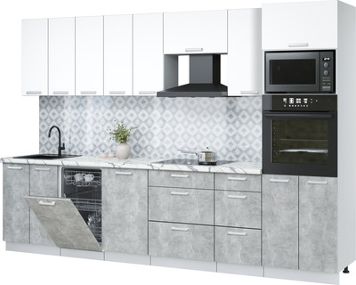 

Кухонный гарнитур, Мила Лайт 3.1-ПМ3