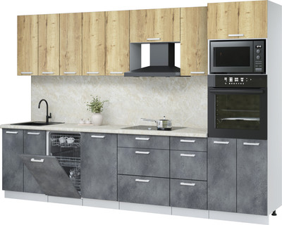 

Кухонный гарнитур, Мила Лайт 3.1-ПМ3