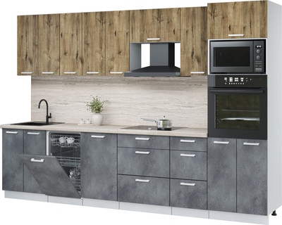 

Кухонный гарнитур, Мила Лайт 3.1-ПМ3