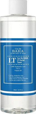 Тонер для лица Cos de Baha LT Facial Toner с низкомолекулярной гиалуроновой кислотой (500мл) - 