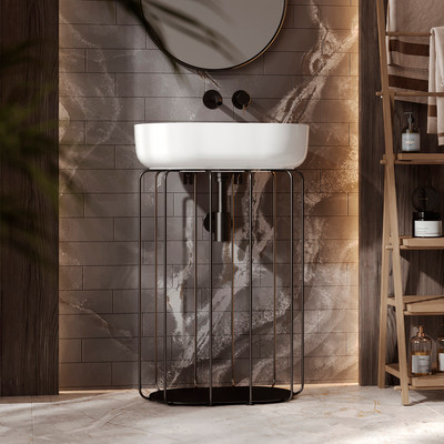 Консоль для ванной Belux Тристан Турин-560 (19, черный матовый) - 