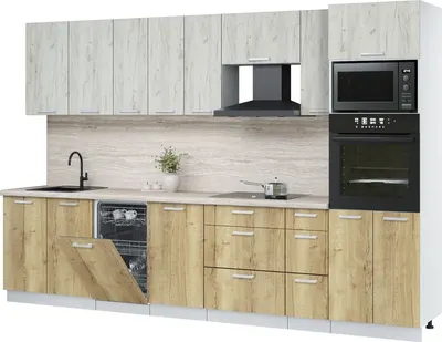 

Кухонный гарнитур, Мила Лайт 3.2-ПМ3