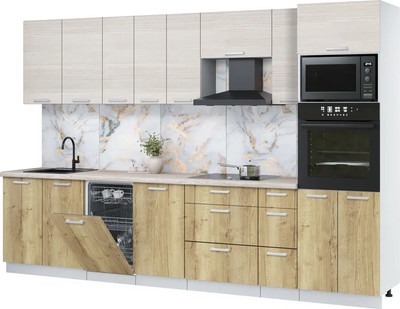 

Кухонный гарнитур, Мила Лайт 3.2-ПМ3