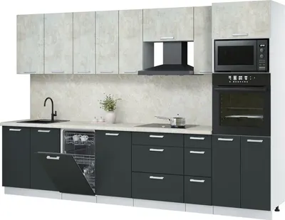 

Кухонный гарнитур, Мила Лайт 3.2-ПМ3