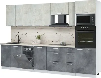 

Кухонный гарнитур, Мила Лайт 3.2-ПМ3