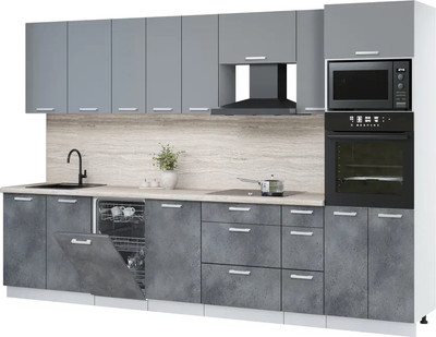 

Кухонный гарнитур, Мила Лайт 3.2-ПМ3