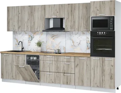 

Кухонный гарнитур, Мила Лайт 3.25-ПМ3