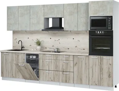 

Кухонный гарнитур, Мила Лайт 3.25-ПМ3