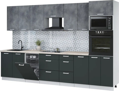 

Кухонный гарнитур, Мила Лайт 3.25-ПМ3