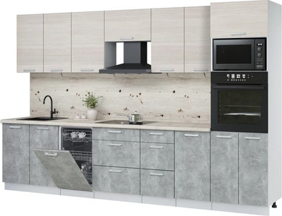 

Кухонный гарнитур, Мила Лайт 3.25-ПМ3