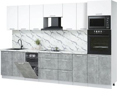 

Кухонный гарнитур, Мила Лайт 3.25-ПМ3