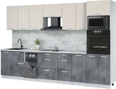 

Кухонный гарнитур, Мила Лайт 3.25-ПМ3