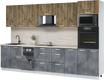 

Кухонный гарнитур, Мила Лайт 3.25-ПМ3