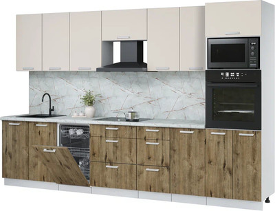 

Кухонный гарнитур, Мила Лайт 3.25-ПМ3