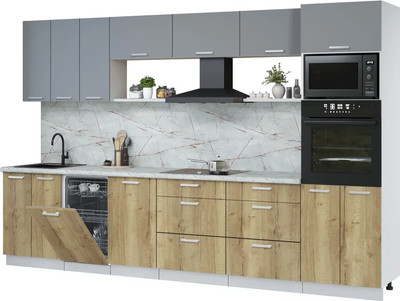 

Кухонный гарнитур, Мила Лайт 3.3-ПМ3