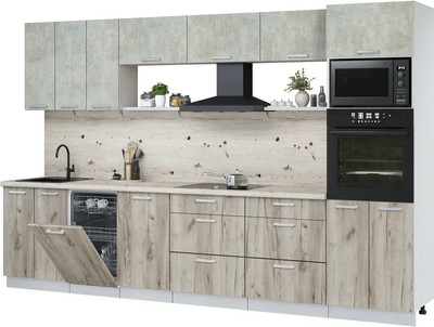 

Кухонный гарнитур, Мила Лайт 3.3-ПМ3