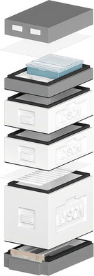 Улей Lyson Дадан На 6 Рамок / WDD58WG (неокрашенный/серый) -