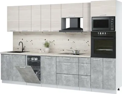 

Кухонный гарнитур, Мила Лайт 3.2-ПМ3