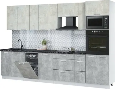 

Кухонный гарнитур, Мила Лайт 3.2-ПМ3