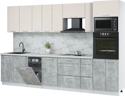 

Кухонный гарнитур, Мила Лайт 3.2-ПМ3