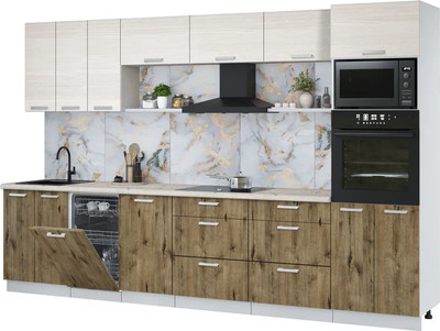 

Кухонный гарнитур, Мила Лайт 3.3-ПМ3