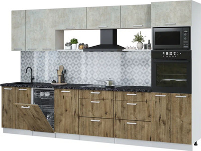 

Кухонный гарнитур, Мила Лайт 3.3-ПМ3