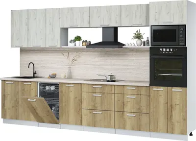 

Кухонный гарнитур, Мила Лайт 3.5-ПМ3