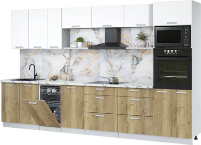 

Кухонный гарнитур, Мила Лайт 3.5-ПМ3