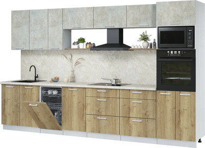 

Кухонный гарнитур, Мила Лайт 3.5-ПМ3