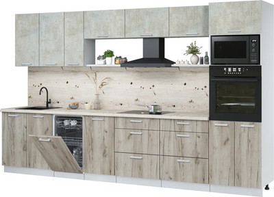 

Кухонный гарнитур, Мила Лайт 3.5-ПМ3