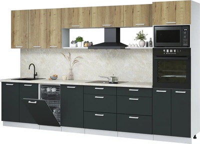 

Кухонный гарнитур, Мила Лайт 3.5-ПМ3