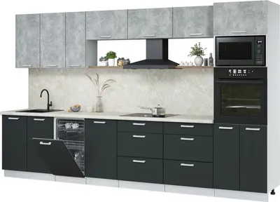 

Кухонный гарнитур, Мила Лайт 3.5-ПМ3