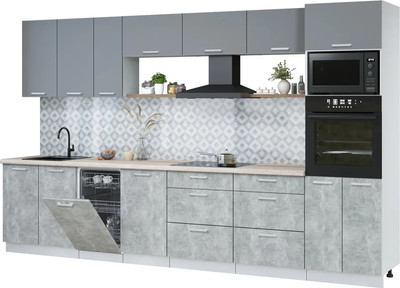 

Кухонный гарнитур, Мила Лайт 3.5-ПМ3