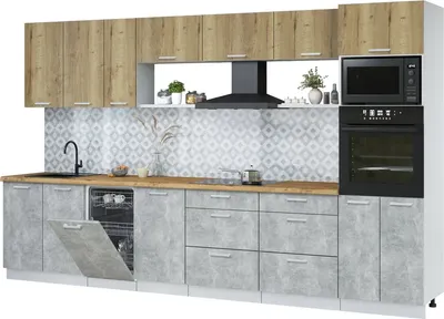 

Кухонный гарнитур, Мила Лайт 3.5-ПМ3