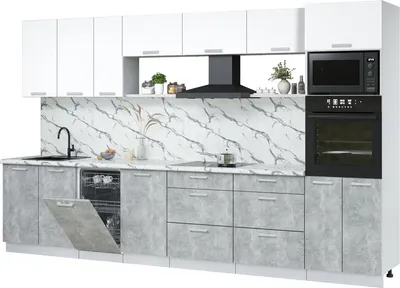 

Кухонный гарнитур, Мила Лайт 3.5-ПМ3